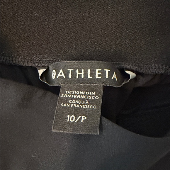 Athleta pinnacle high rise trouser Elegant Black Wide-Leg Trousers - Picture 2 of 6